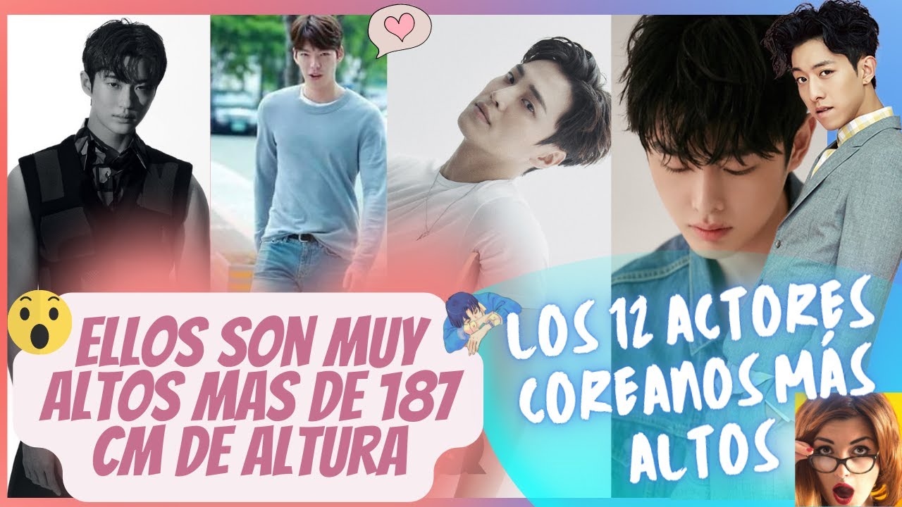 ELLOS SON MUY ALTOS 😲 ACTORES COREANOS MÁS ALTOS || MÁS DE 187 CM DE ALTURA 😍