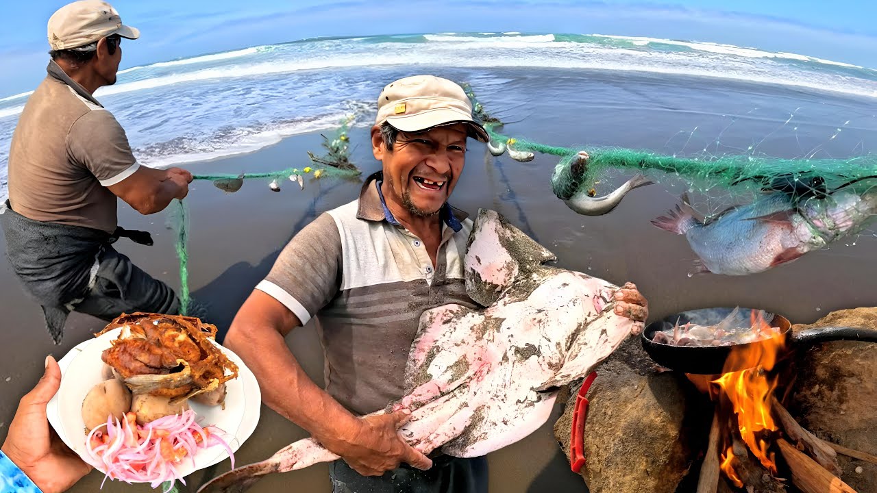 Así es como mi PAPÁ de 68 años trabaja DÍA y NOCHE a orillas del MAR, y NO CREERÁS lo que CAPTURAMOS