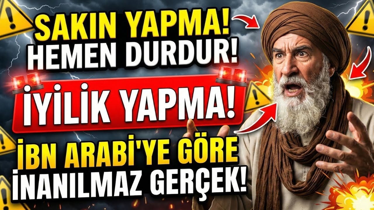 DURUN! İYİLİK YAPMAK KADERİNİZİ MAHVEDİYOR OLABİLİR mu? İbn Arabi'nin Kimsenin Bilmediği ŞOK SIRRI !
