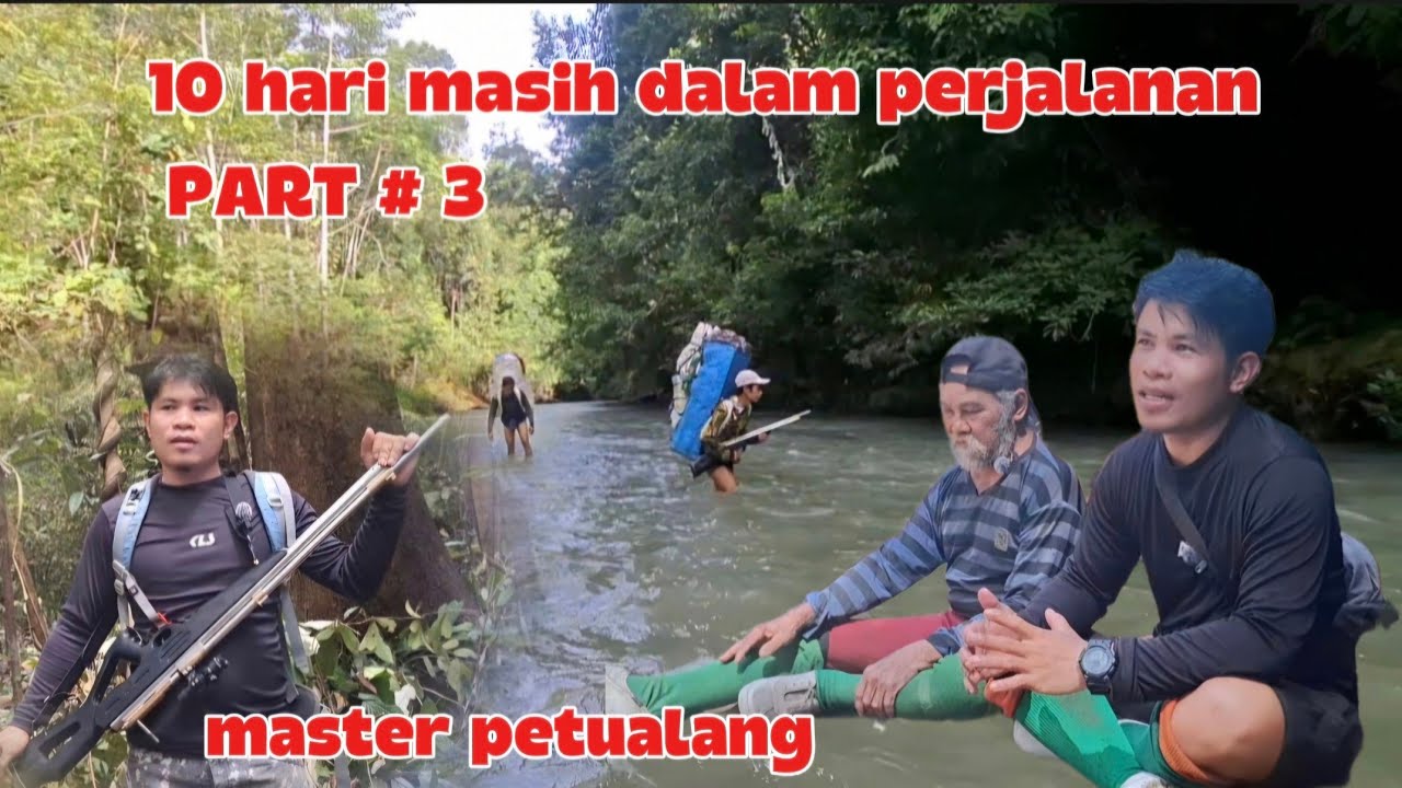 PART #3 / 7 ANGGOTA PENCARI KAYU GHARU HUJAN BADAI DI DALAM HUTAN SUNGAI BANJIR#hutankalimantan 