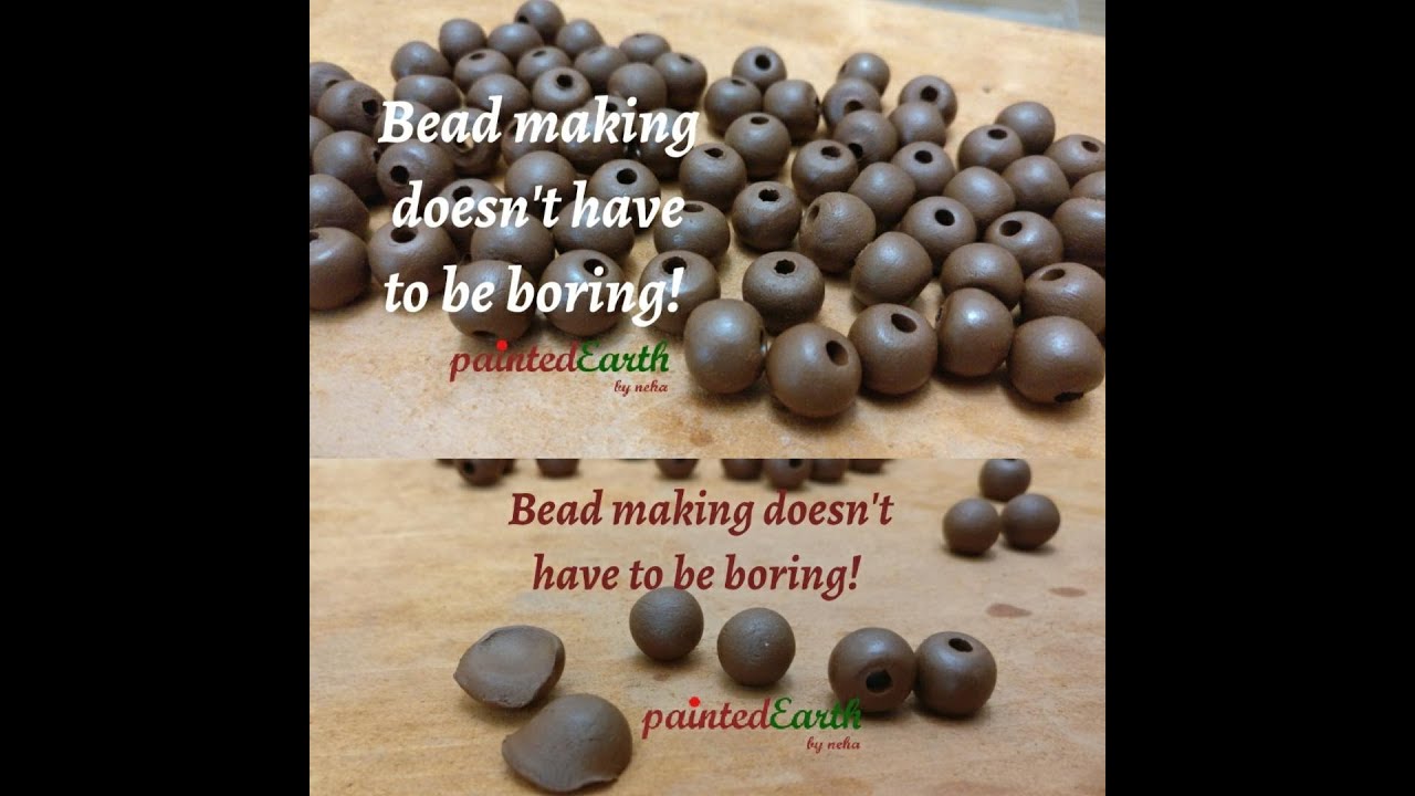 Bead making doesn't have to be boring! #beads #beadsmadeeasy #beadmaking #terracotta #howtomake