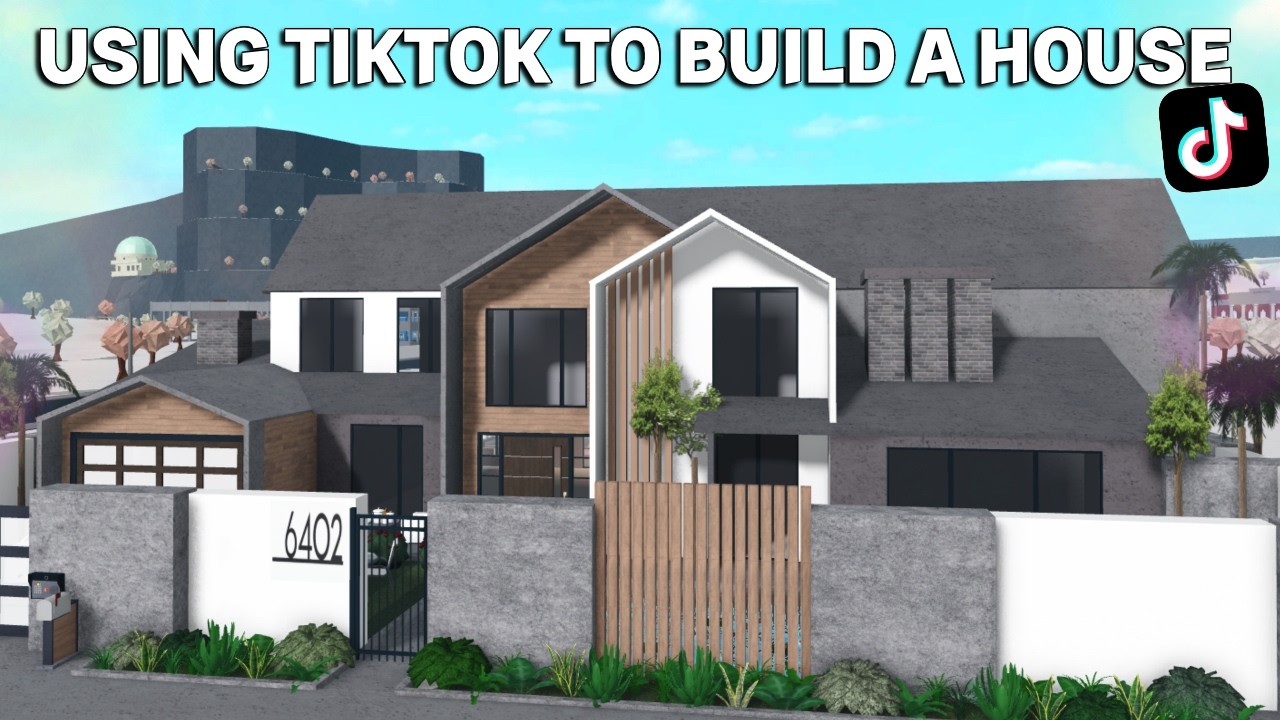USING TIKTOK TO BUILD A BLOXBURG HOUSE