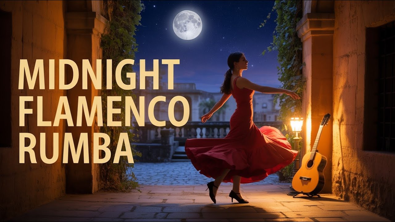 MIDNIGHT FLAMENCO RUMBA FOR RELAXING FOCUS & CHILL  🎼🎶