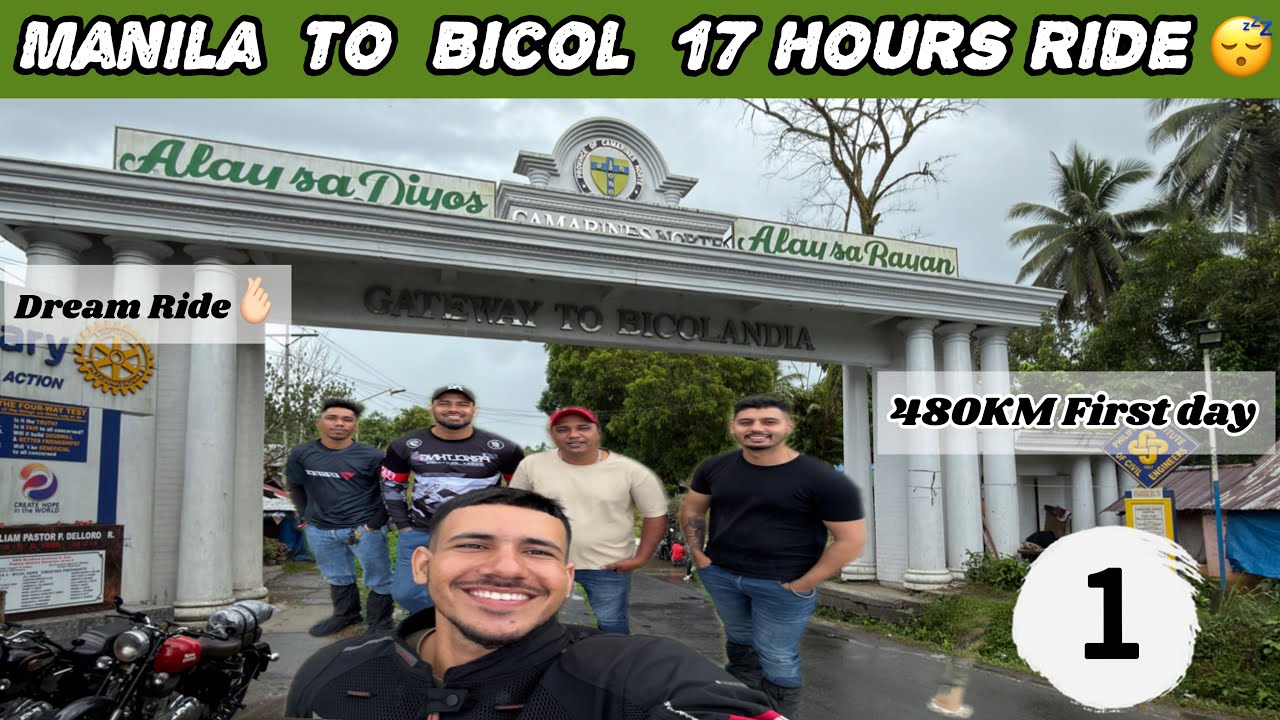 Manila to Bicol region ride southern part of Luzon Island