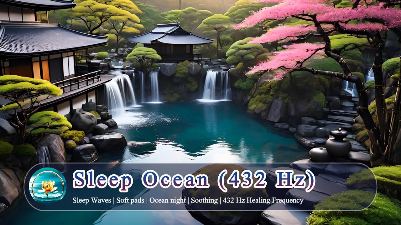 432 Hz Healing Frequency | Sleep Waves | Soft pads | Ocean night | Reverb trails | Pure Relaxation