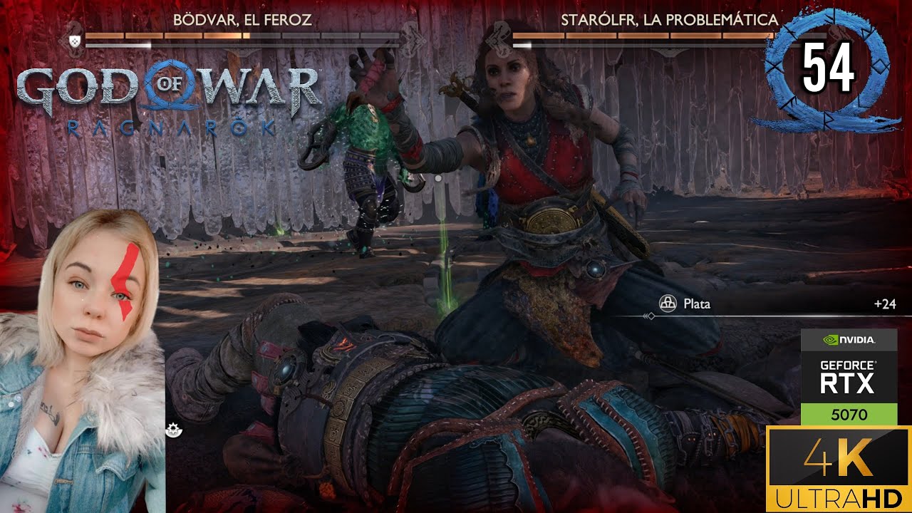 Jugando God of War Ragnarok  por primera vez parte 54 - No pude derrotarlos