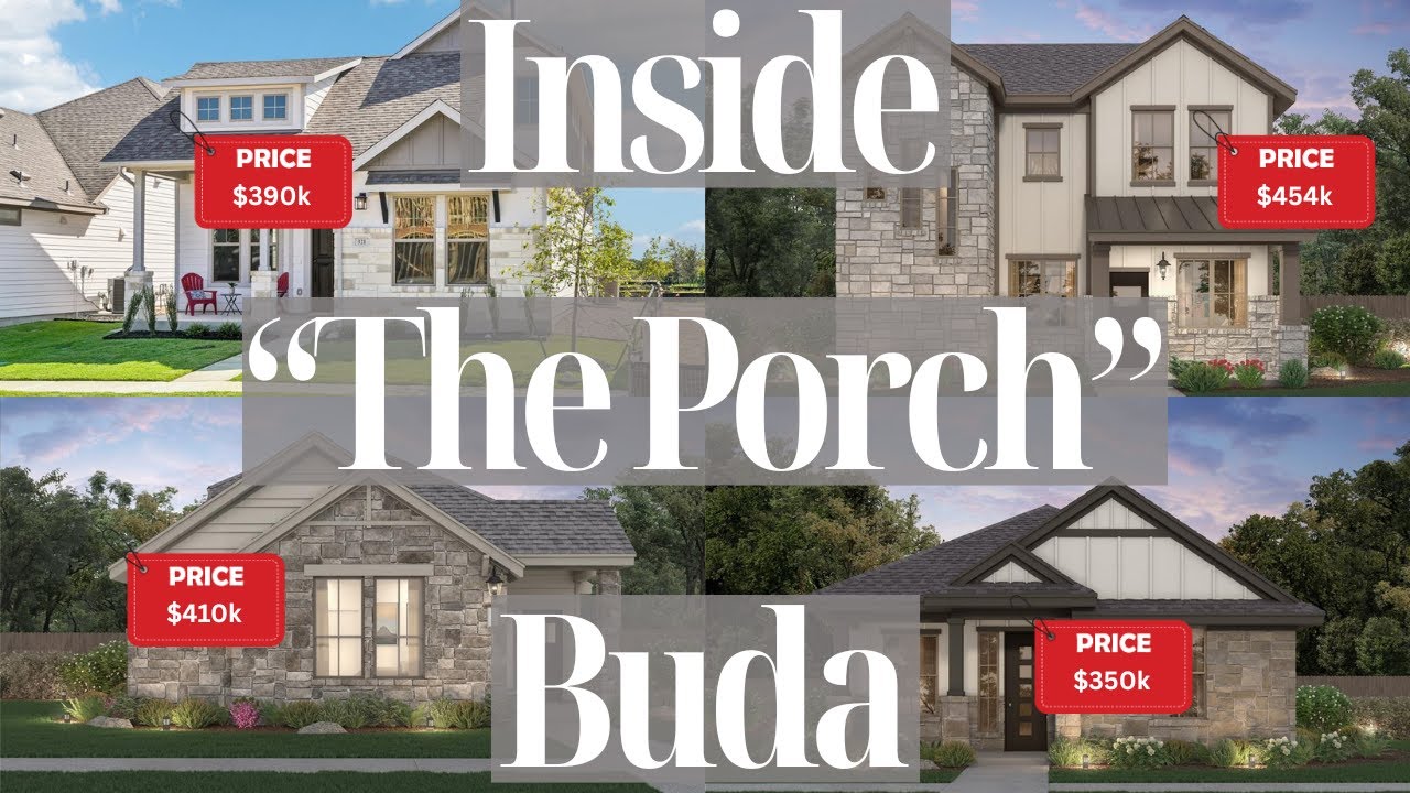 The Porch Buda TX Tour | New Homes in the Low $400Ks