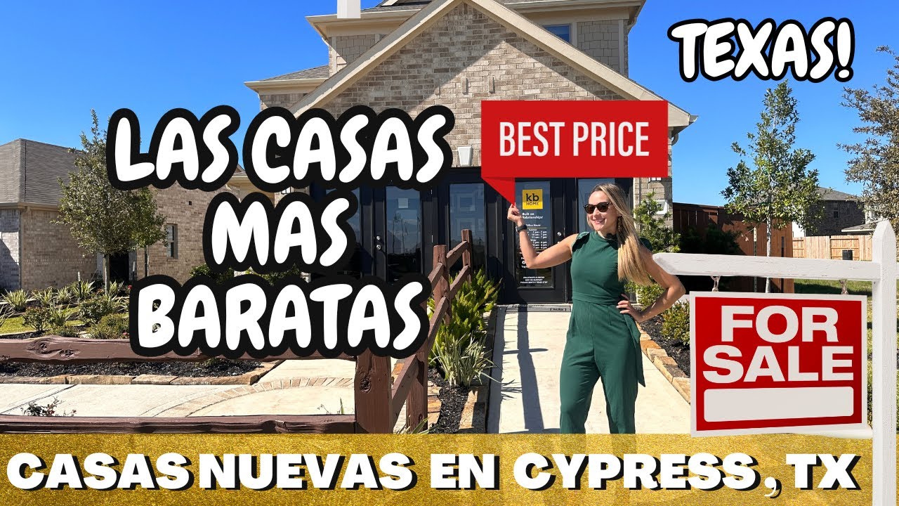 CASAS NUEVAS Y BARATAS en Comunidad EXCLUSIVA en Cypress I Houston Texas