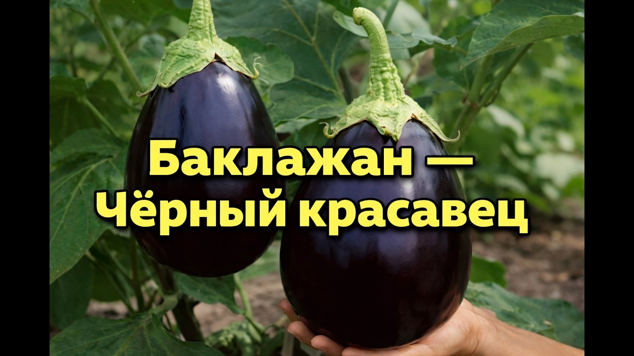 Баклажан — Чёрный красавец: идеал для огорода и сада