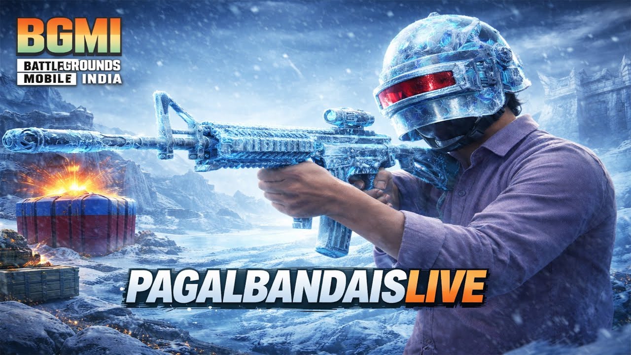 BGMI Ranked Match Live 🔥 Glacier Gun Gameplay | Pagalbandaislive