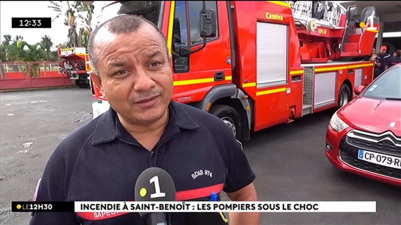 Incendie à Saint-Benoît : les pompiers sous le choc