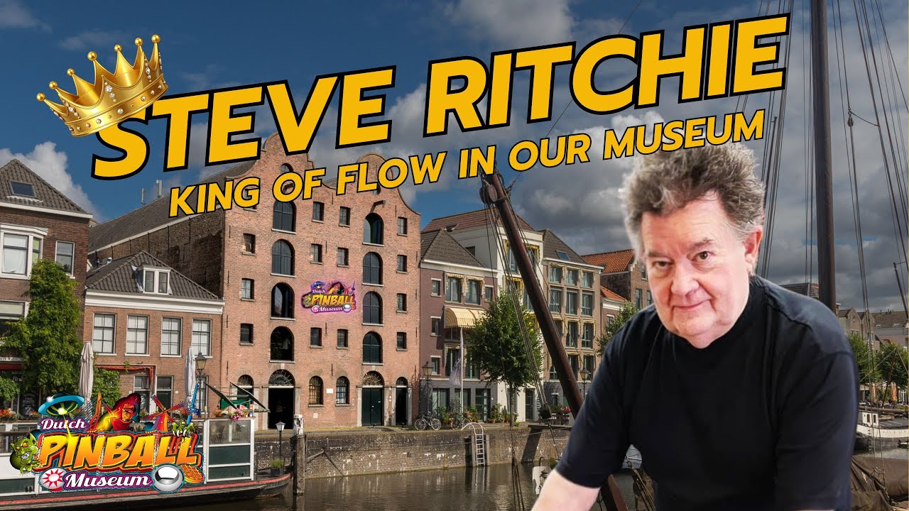 Steve Ritchie, King of Flow, visits the Dutch Pinball Museum