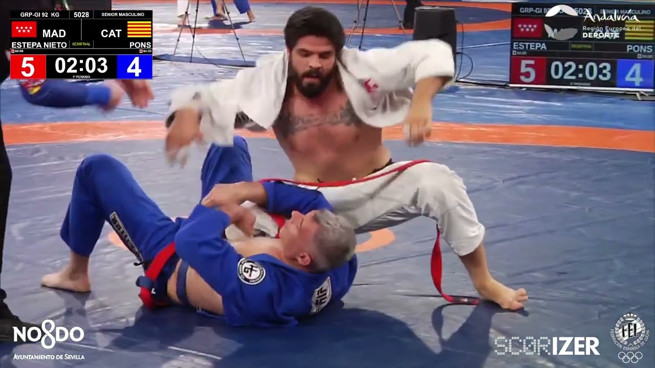 1/2 Final GRAPPLING Gi 92Kg: ESTEPA NIETO, PABLO (MAD) PONS JIMENEZ DE CISNEROS, GUILLEM (CAT)