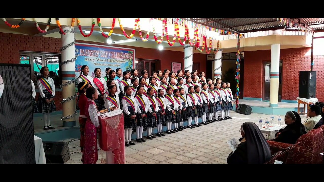 School song, Mary ward school,Lubhu