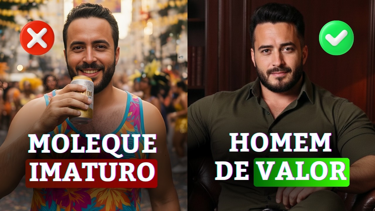 Como ser um HOMEM MAIS MADURO e PARAR de SE F0D3R!
