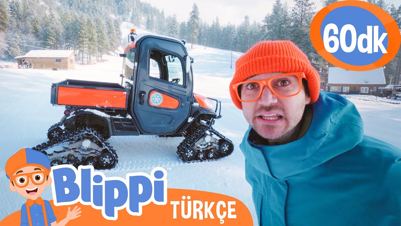 Karda Oynamak - Dağda Kızak Macerası  ☃️ Blippi Türkçe - Çocuklar için Eğitici Videolar