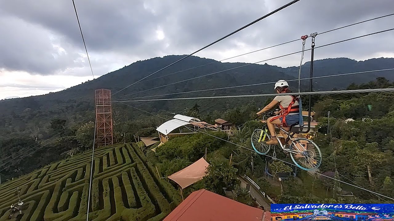 Laberinto de Albania - Bicicleta Aérea -  Péndulo - Apaneca - Ahuachapán