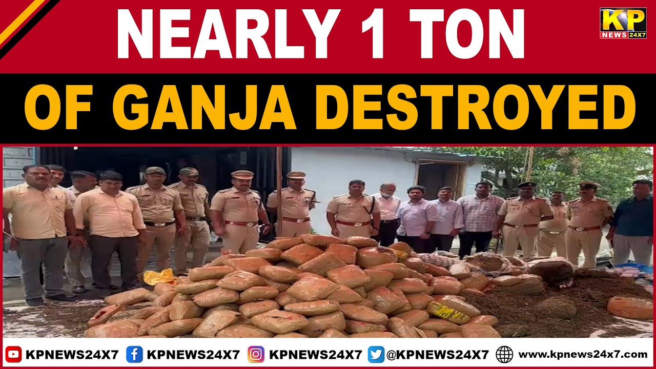 Bidar Police Destroy Drugs Worth ₹9.41 Crore in Major Anti-Narcotics Drive