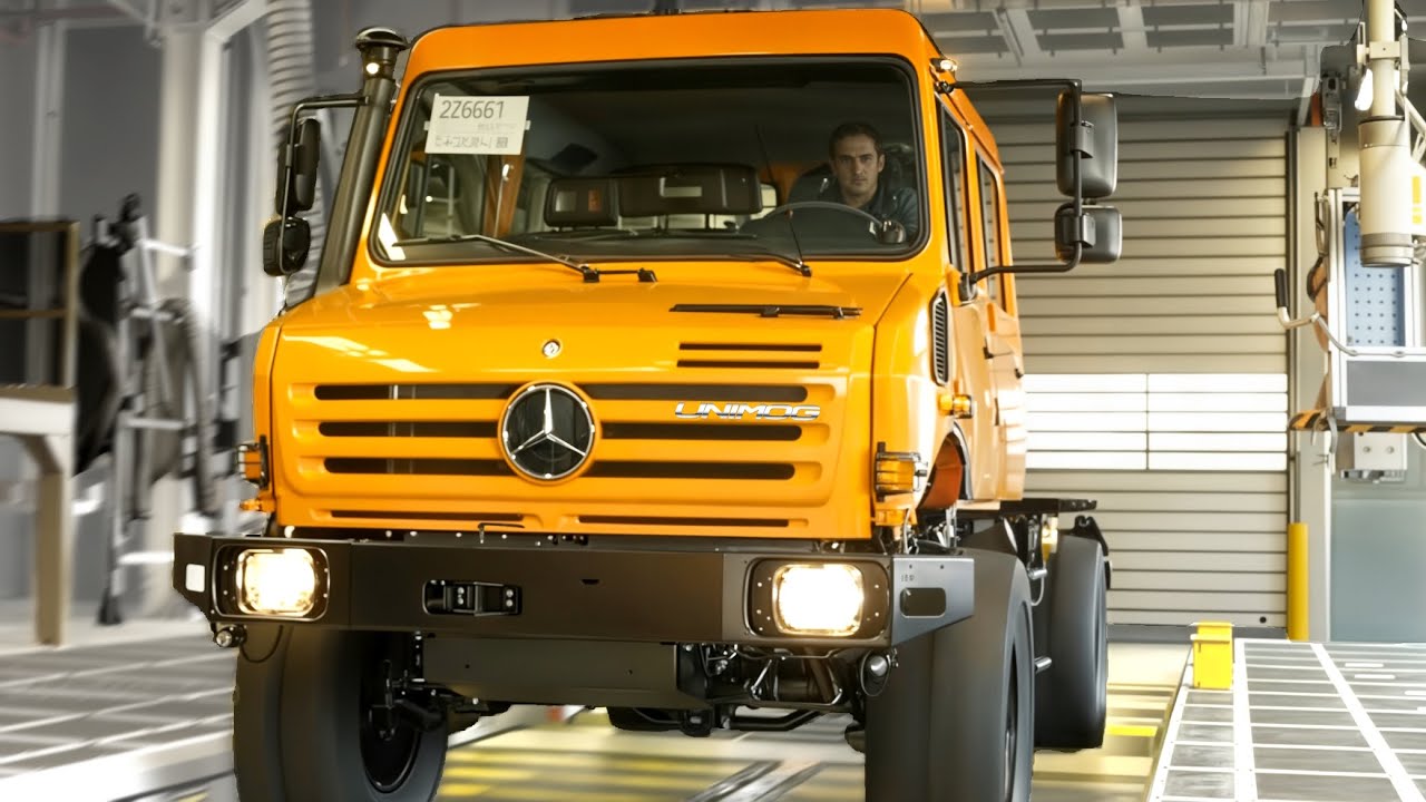 Этот грузовик Unimog рассчитан на 28 лет службы — экскурсия по заводу Daimler Truck (сборка полно...