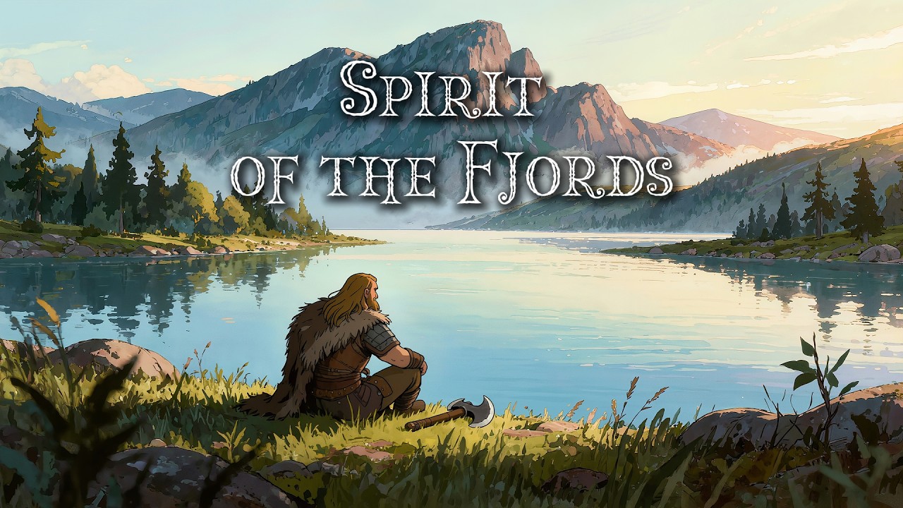 Peaceful Nordic Fantasy Music for Focus | Quiet Morning by the Mountain Lake