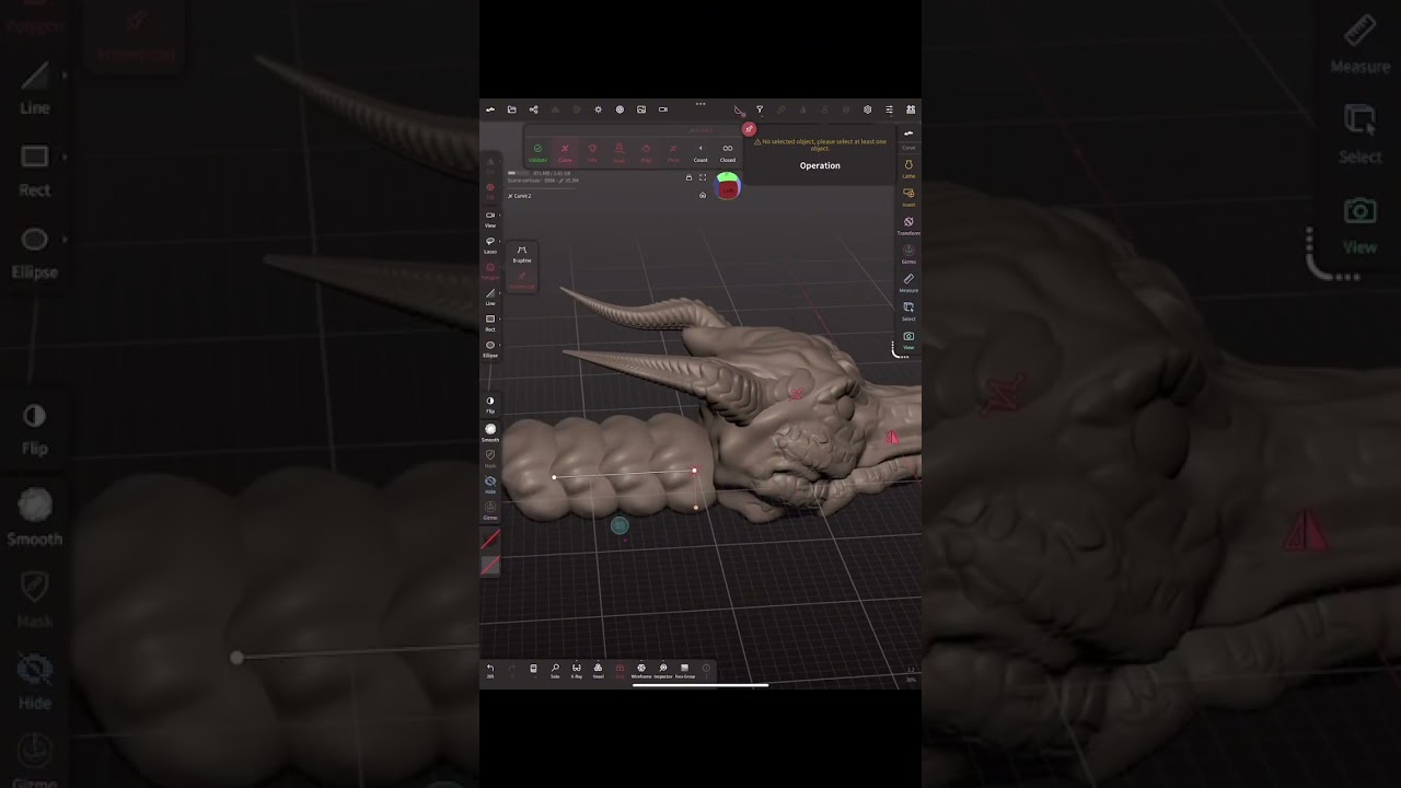 process of making a dragon in Nomad Sculpt #nomad #nomadsculpt #dragon #howto
