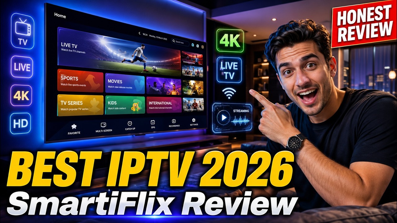 SmartiFlix IPTV Review 🔥 Best IPTV Service 2026