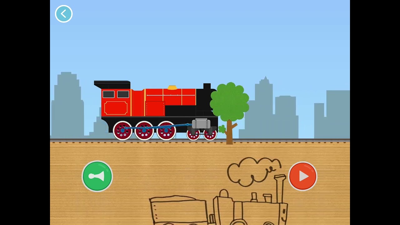 Red kettle steamer in Labo brick train