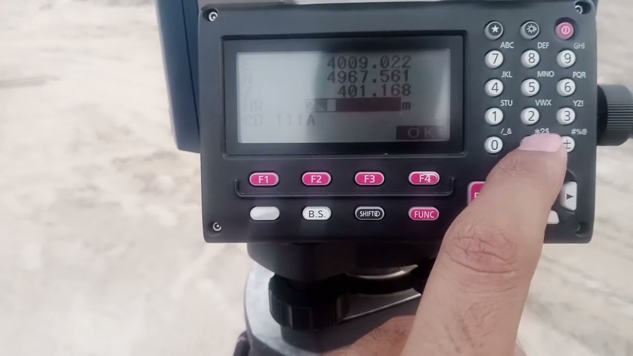 How to do Offset Distance function in Sokkia Total Station TS IM-50Series pt-38