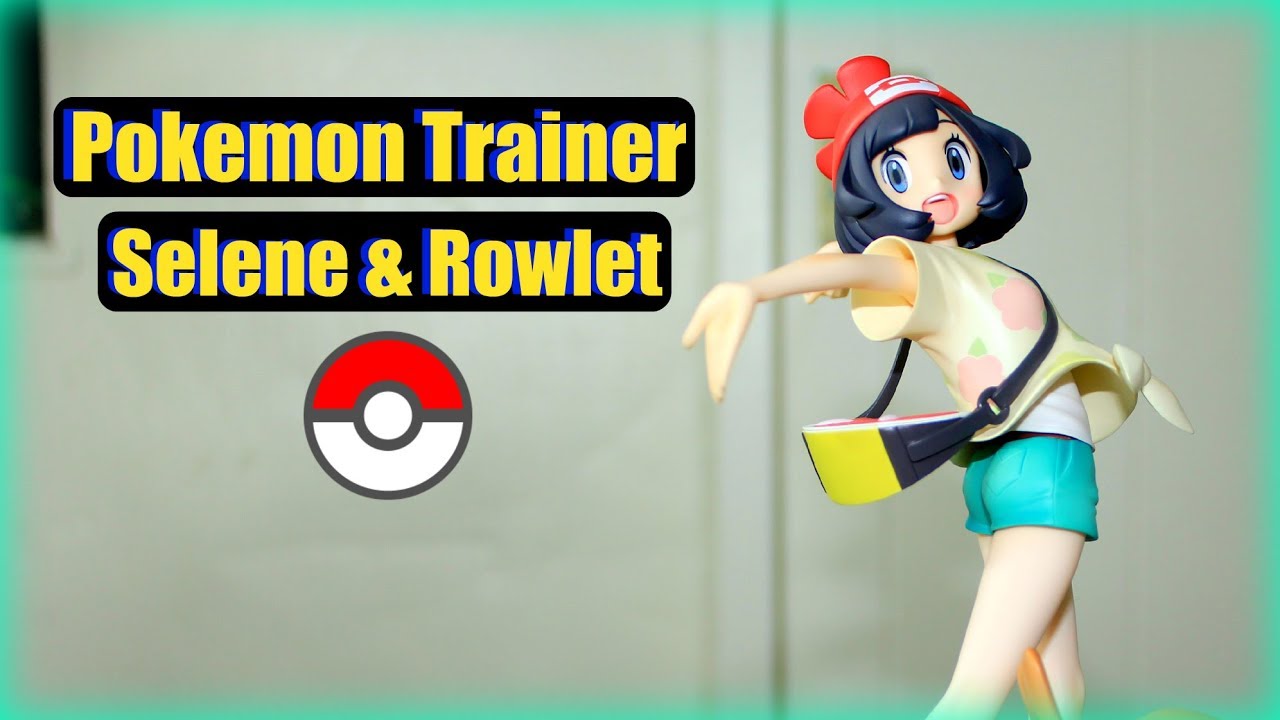 Kotobukiya Artfxj Pokemon Trainer Selene and Rowlet