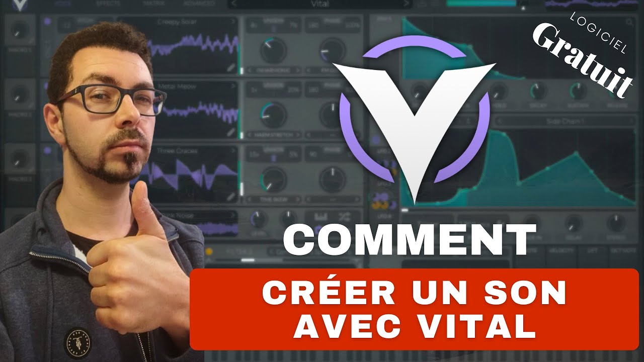 Créer un son avec Vital, synthétiseur gratuit - je vous offre mon preset