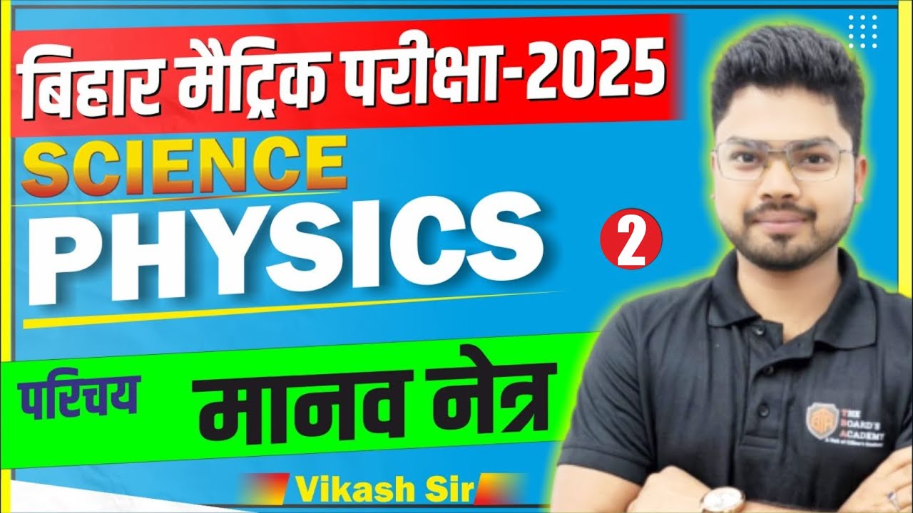 Class 10th Physics || मानव नेत्र  || THE HUMAN EYE  ||Board Exam 2024 - 25