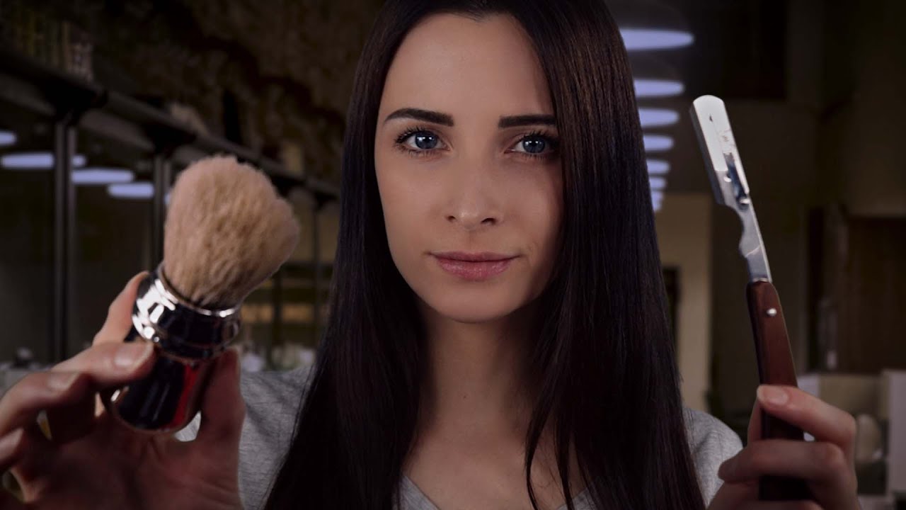 ASMR Roleplay Barber Shop for Men 💈 Haircut, Beard Shaving and Beard Scratching ✂ Personal Attention