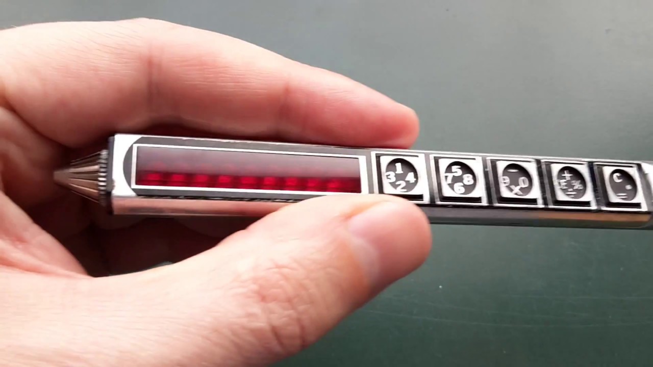 Satolex Calcu-Pen Vintage Calculator Unique 1975 Japan