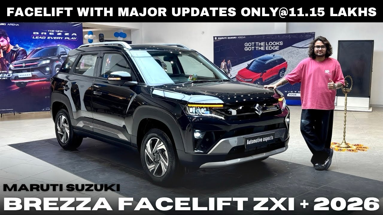 New Maruti Brezza Facelift 2026 ZXI Plus | MAJOR UPDATES ONLY@11.15 LAKHS | Full review 😍🔥