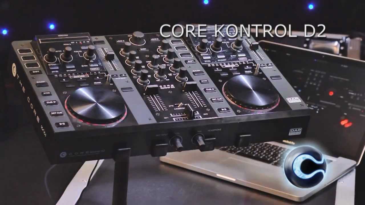 CORE Kontrol D2  2 Deck Midi controller with audio interface    ordercode: D1261
