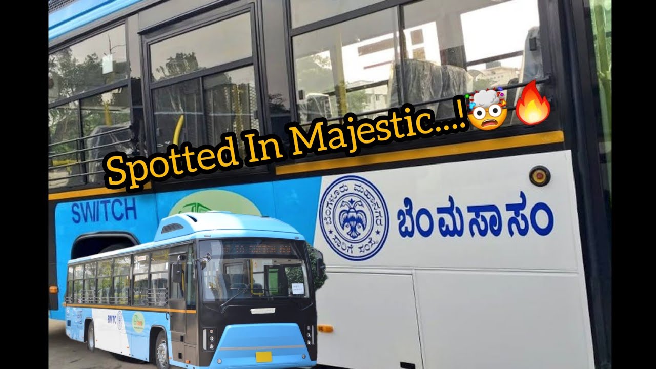 BMTC New Electric Bus Spotted In Majestic #bmtc