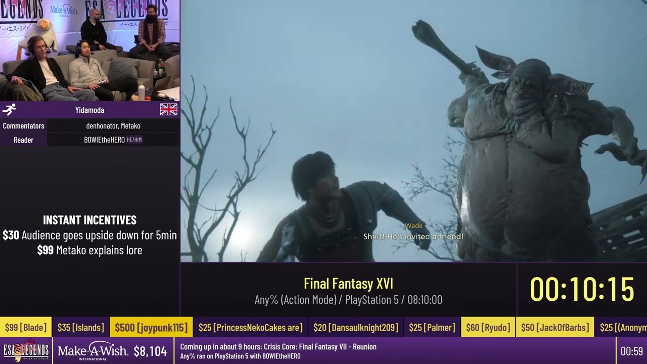 Final Fantasy XVI [Any% (Action Mode)] by Yidamoda - #ESALegends23