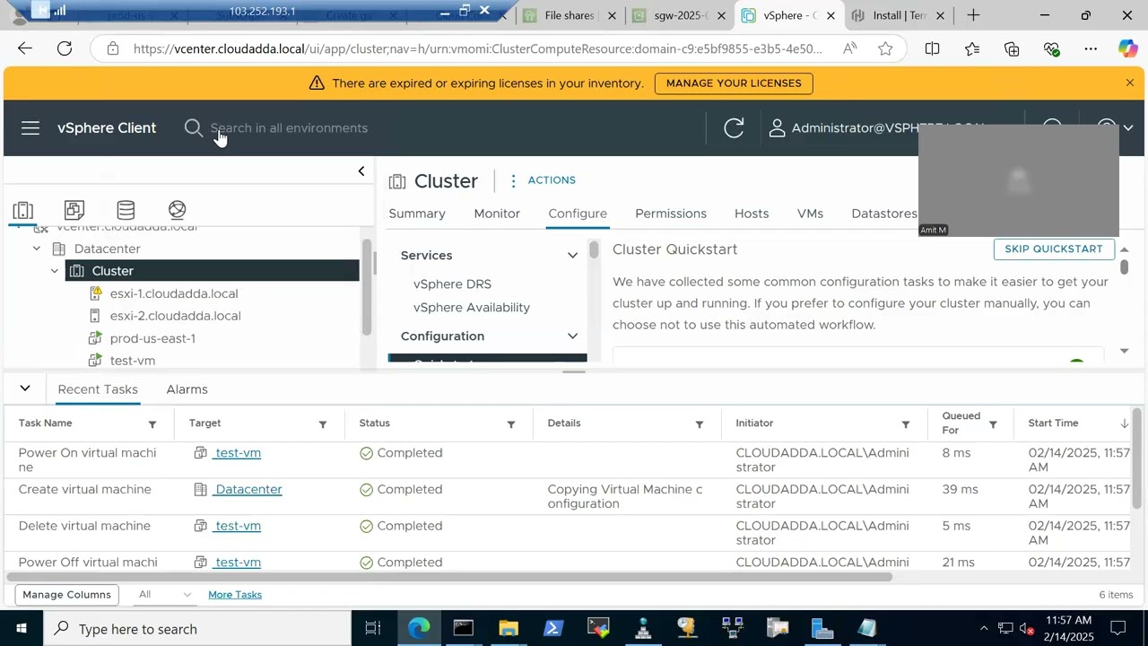 VMware vSphere VM provisioning using terraform