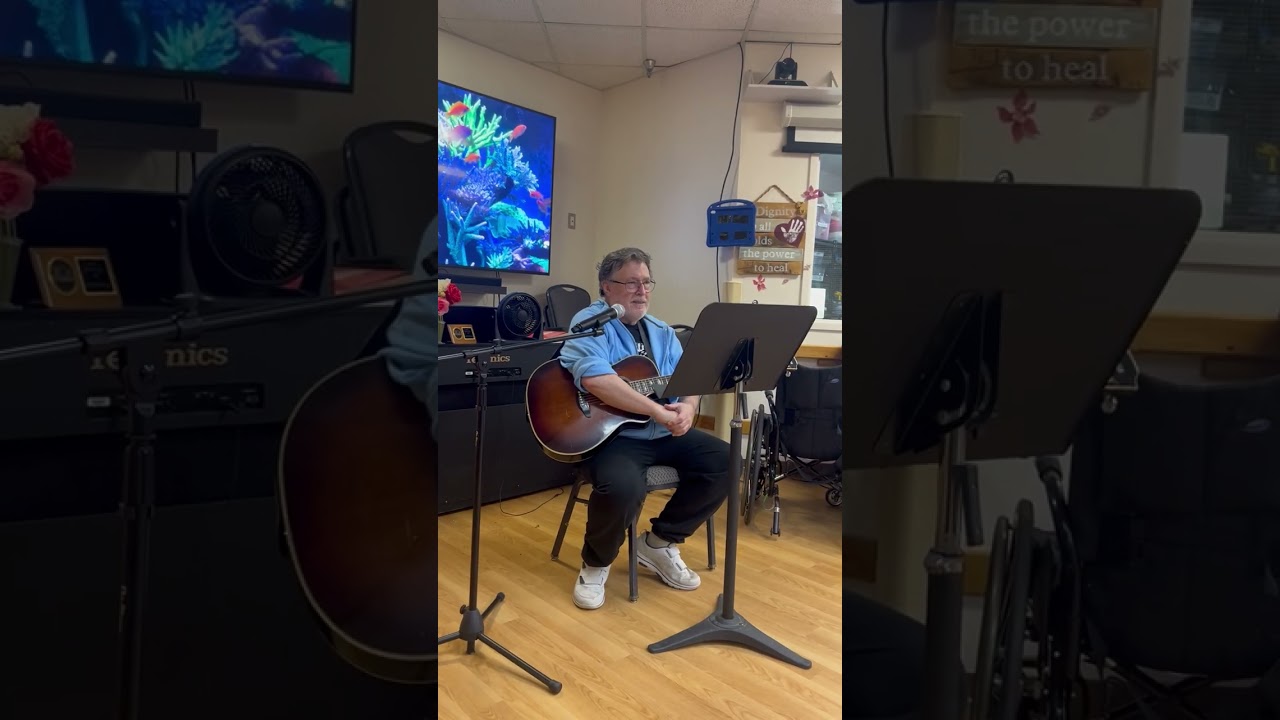 Playing at the nursing home 