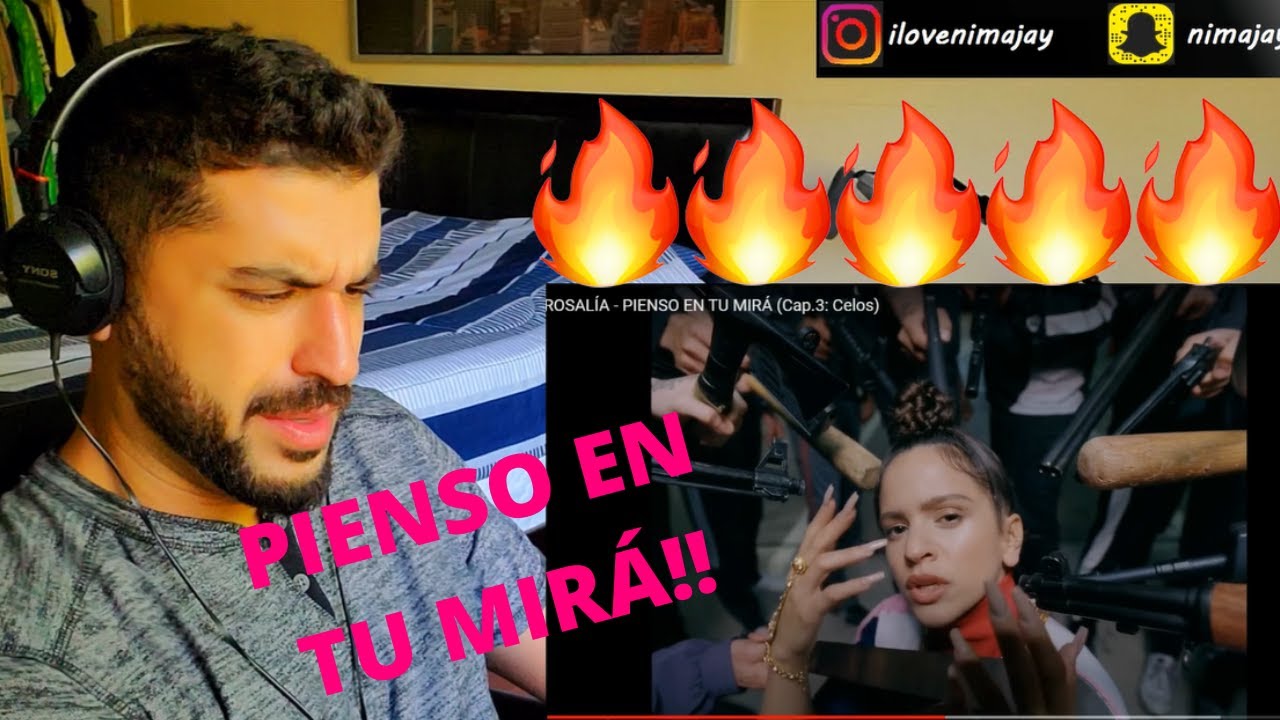ROSALÍA - PIENSO EN TU MIRÁ (Cap.3: Celos) - REACTION VIDEO!!!