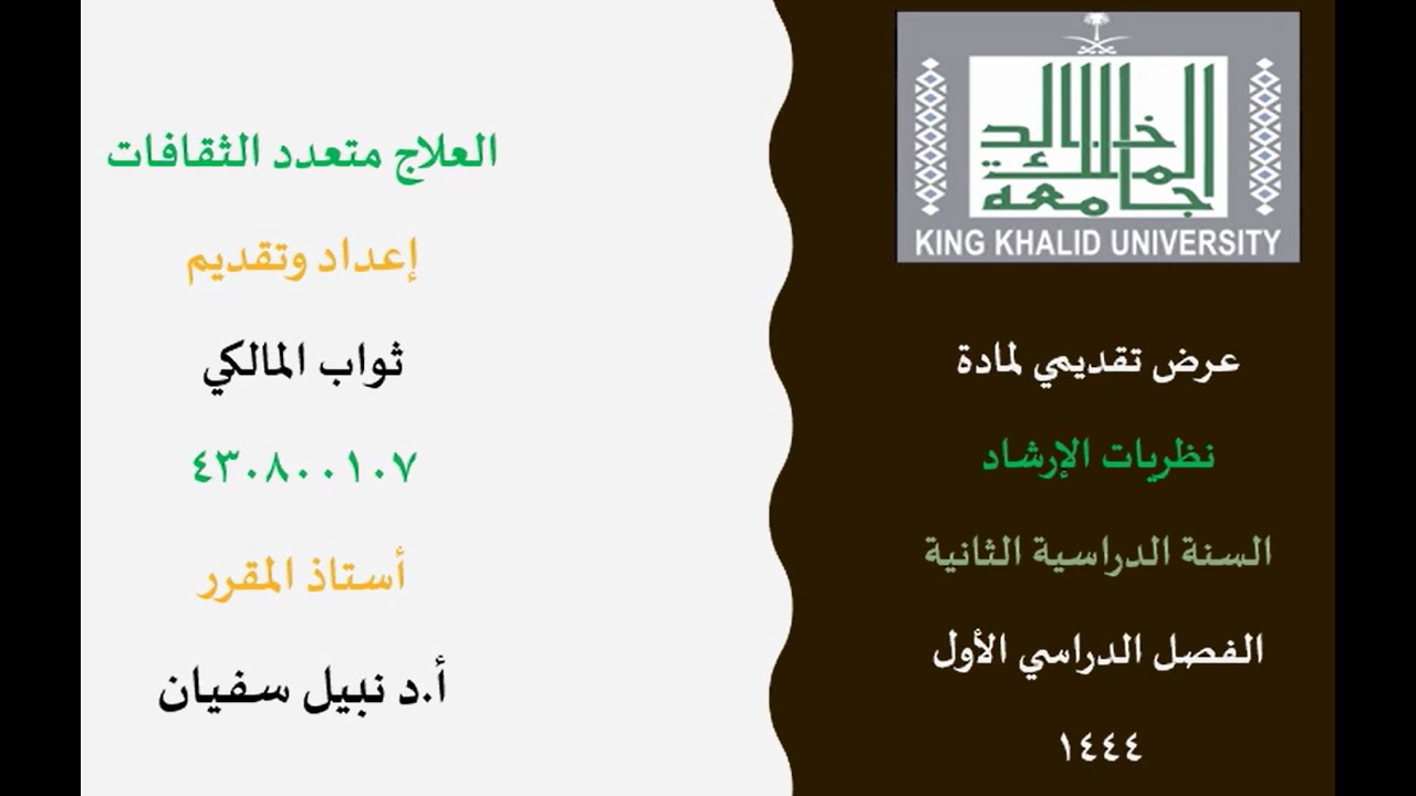 نظرية العلاج متعدد الثقافات