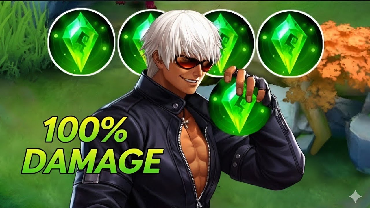WTF 4x HOLY CRYSTAL on GLOBAL GUSION!! 2ND SKILL=100% DAMAGE🔥💀(must try 2026) MOBILE LEGENDS 