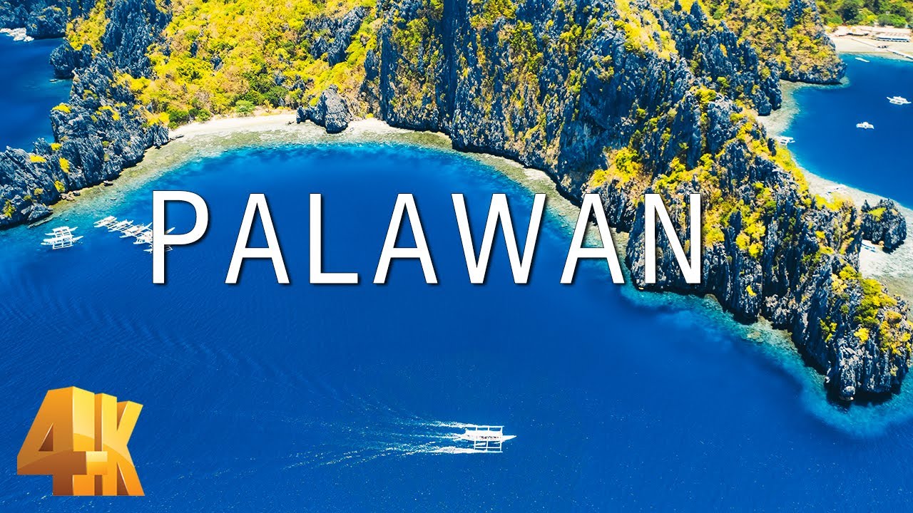 FLYING OVER PALAWAN (4K UHD) - Piano Lounge Music & Amazing Beautiful Nature Scenery To Boost Mood