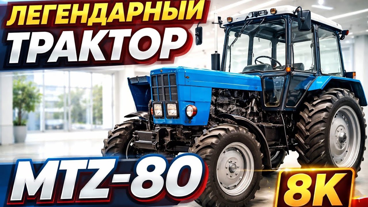 Легендарный трактор MTZ-80 | Полный обзор в 8K на Zoom Car Hub
