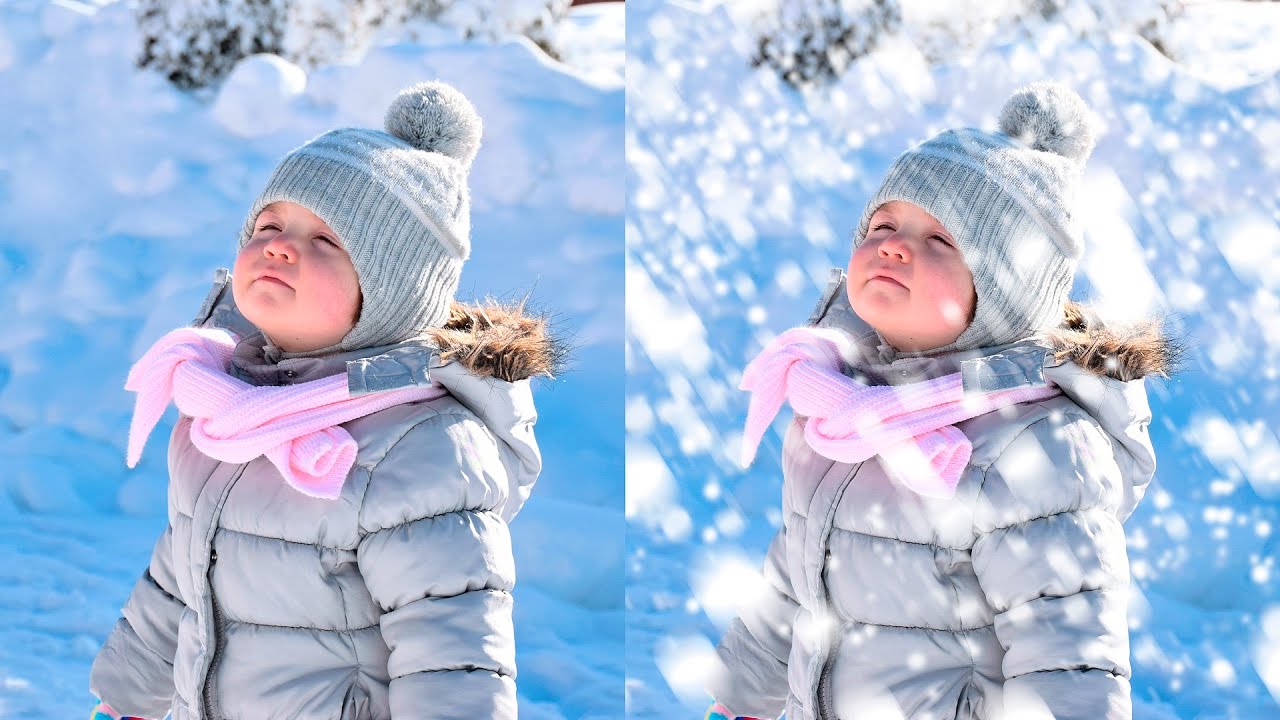 Как создать реалистичный снег в фотошопе?