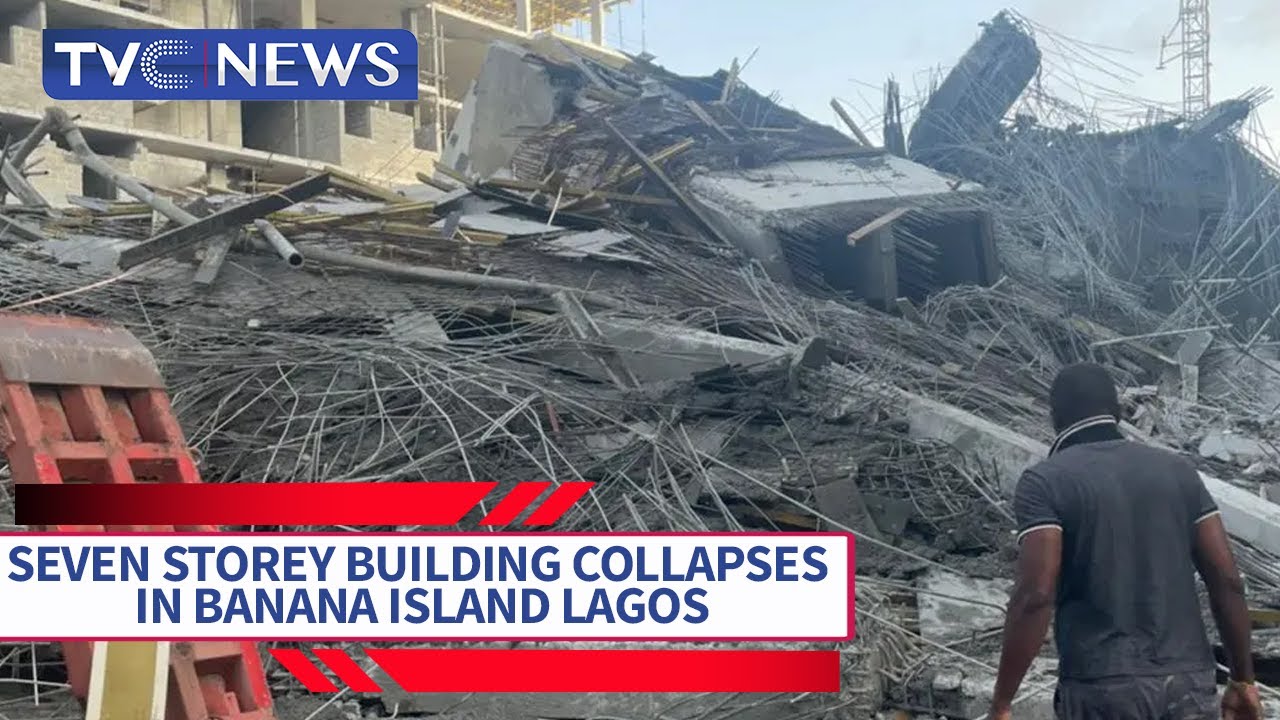 Seven Storey Building Collapses In Banana Island Lagos