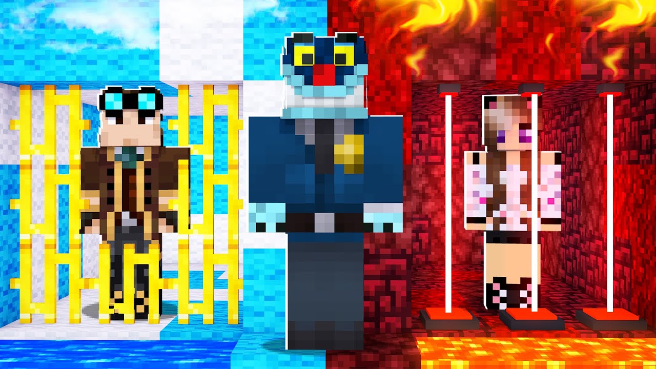 LA PRIGIONE BUONI contro CATTIVI! GUARDIE E LADRI SU MINECRAFT!!