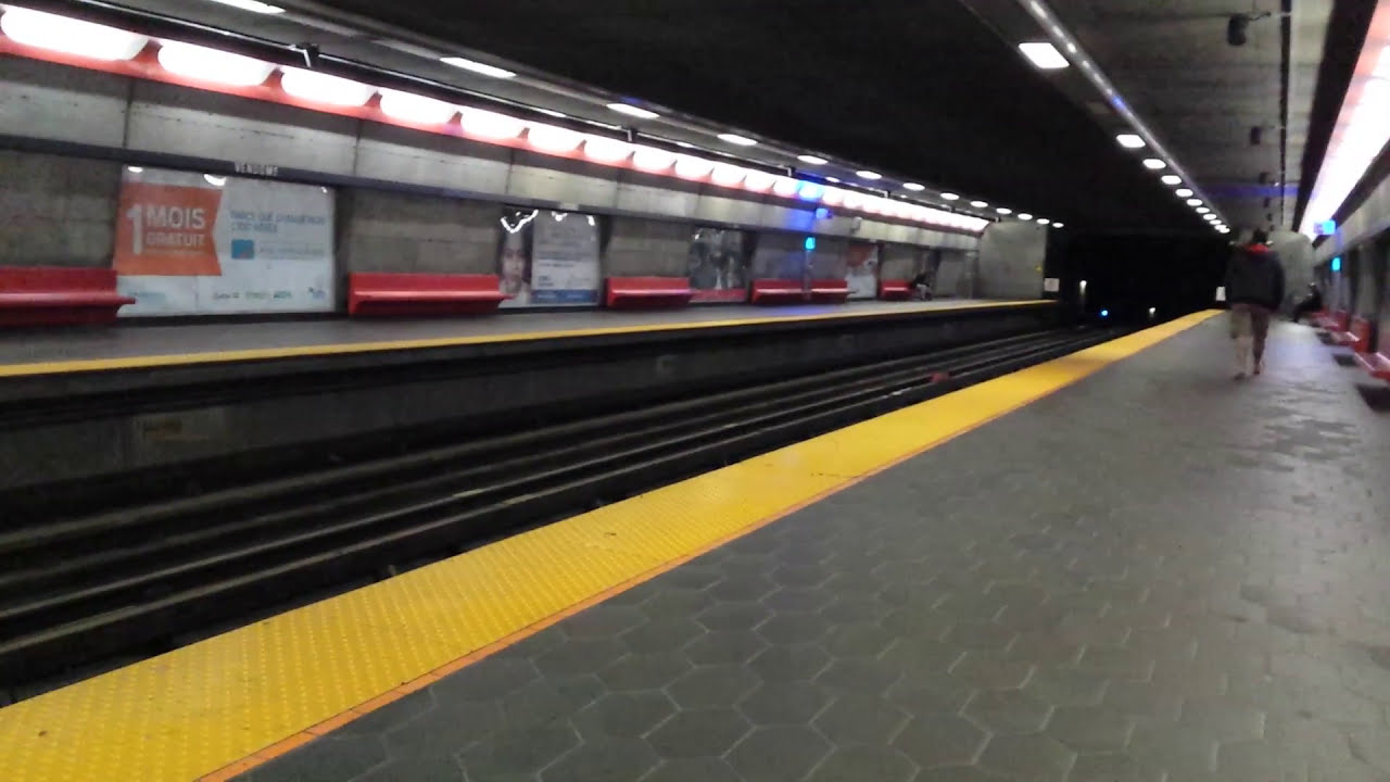 Montreal Metro ride between Vendôme and Charlevoix stations: AZUR + MR-73 + MR-63 metro trains