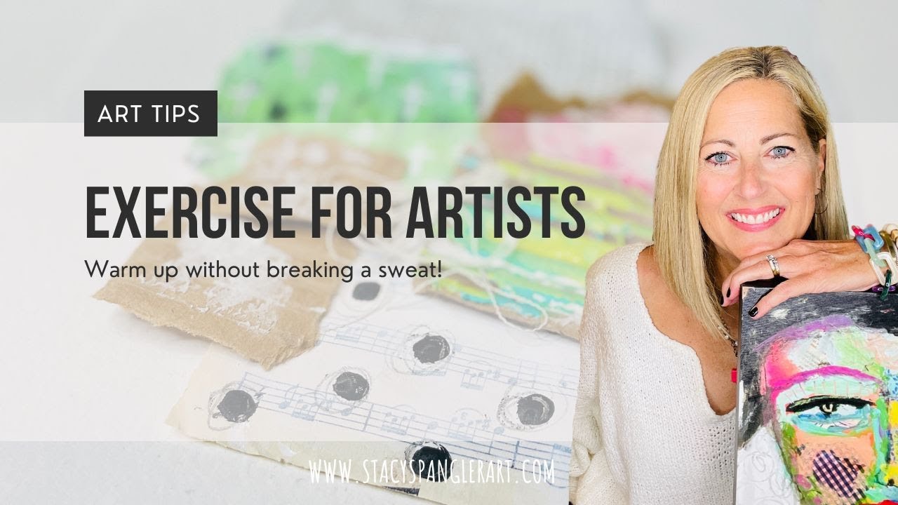 Warm Up Exercise for Artists-Mixed media on paper