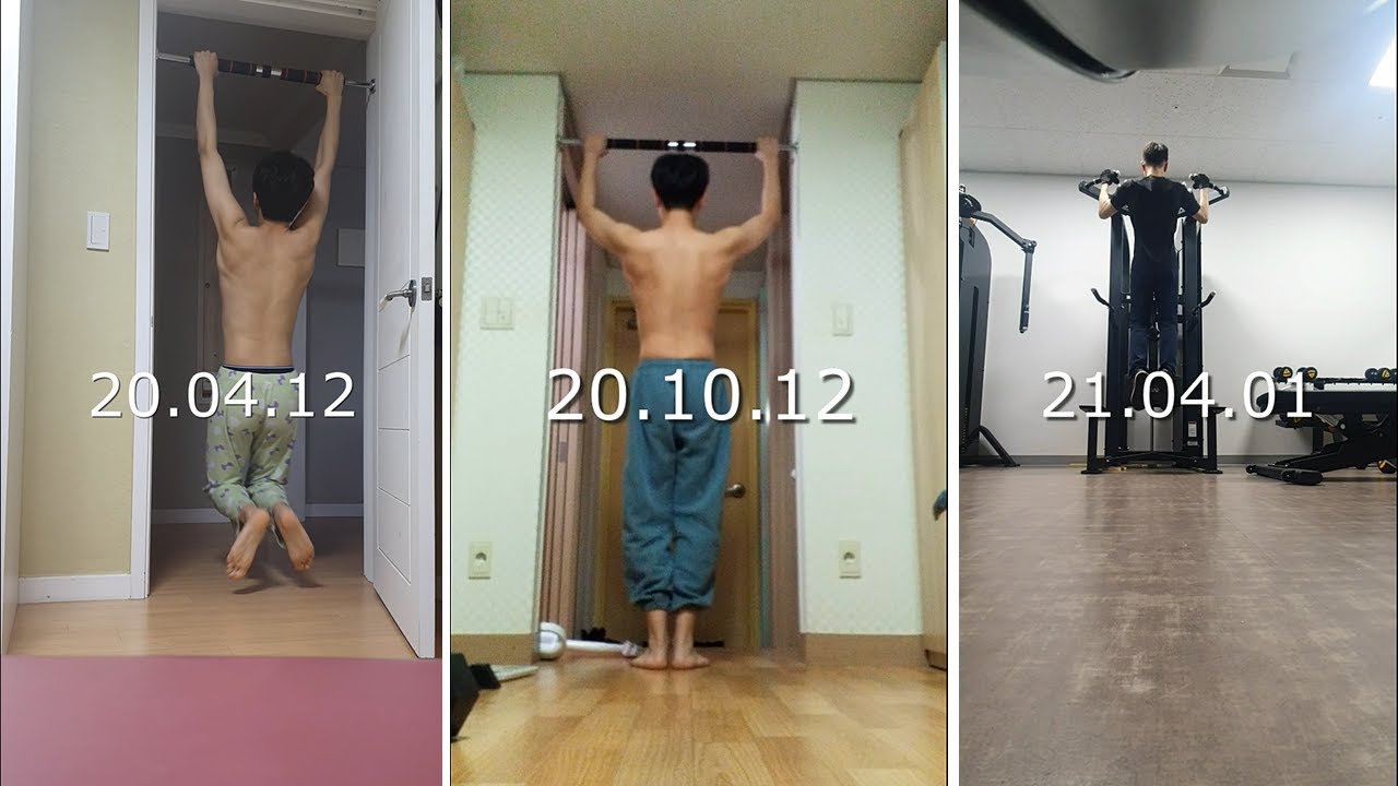 내 '현실적인' 1년간 턱걸이 발전과정 [2020.04.12~2021.04.12]